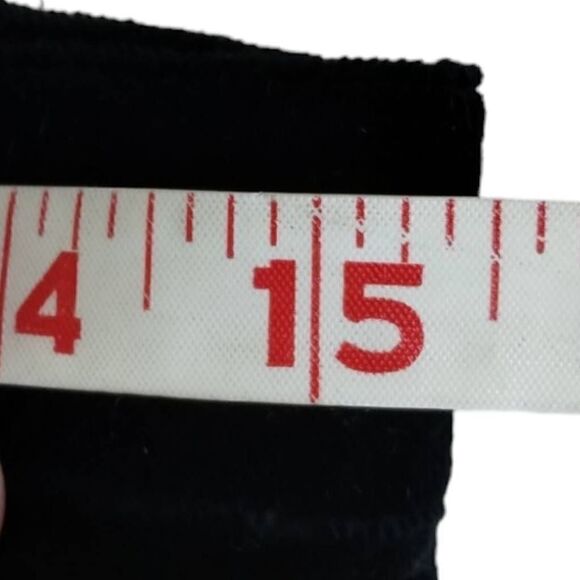 St John Sport Womens Pants Sz 12 Black Velvet Straight Legs Holiday Winter Vtg - Picture 10 of 12